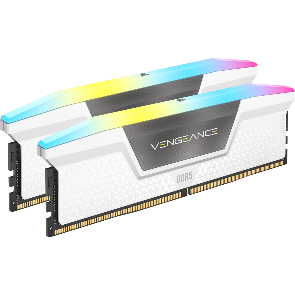RAM DDR5 CORSAIR VENGEANCE 16GB 6400MHZ ARGB WHITE